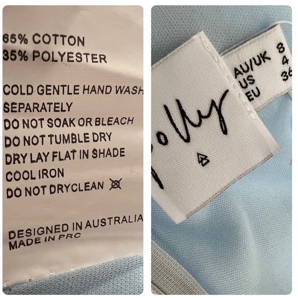Princess Polly Cottage Hill Mini Dress Size 4 Baby Blue NWT - Picture 13 of 16